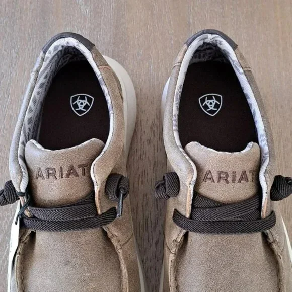 Ariat Hilo Men's Shoes - Color: Brown Bomber - Size: Men 9 EE Wide - Picture 3 of 10